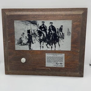 Vintage/Antique REVOLUTIONARY WAR MUSKET BALL Wall Plaque - 9.5x11.5 - Picture 1 of 11