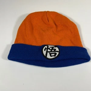 Cappello berretto Dragon Ball Z Goku Kanji arancione blu anime manga super taglia unica - Foto 1 di 7
