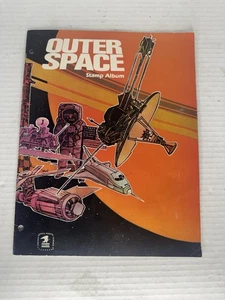 Álbum de estampillas vintage del espacio exterior años 80 completo - Imagen 1 de 12