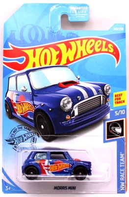 Hot Wheels 2019 Mainline #242 Mini Cooper RT blue blkSteelie's - Image 1 of 4