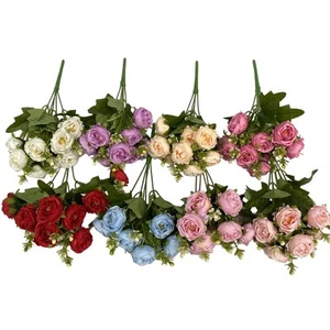 Elegante y Lujosa Simulación Nórdica Flores Tela Altura cm Decoración - Imagen 1 de 28
