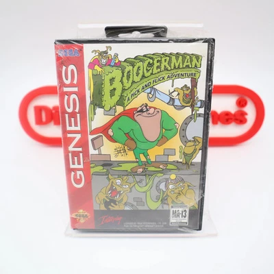 Sega Genesis Game BOOGERMAN - A PICK AND FLICK ADVENTURE - NEW & Factory Sealed! - Image 1 of 4