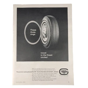 General Tire Dual 90 Vintage Magazine Print Ad 1965 - Picture 1 of 2