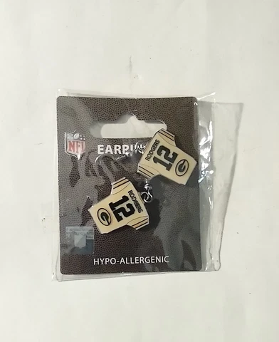NFL Aaron Rodgers Green Bay Packers Earrings Jersey Dangle Cover
