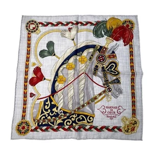 HERMES Carre 45 Harnais de Coeur Scarf Cashmere Silk W/Tags Box Unused. - Picture 1 of 7