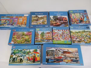 Jigsaw Puzzle Bundle Gibsons Mixed Pieces Sizes Job Lot Various F18 P306 - Picture 1 of 14