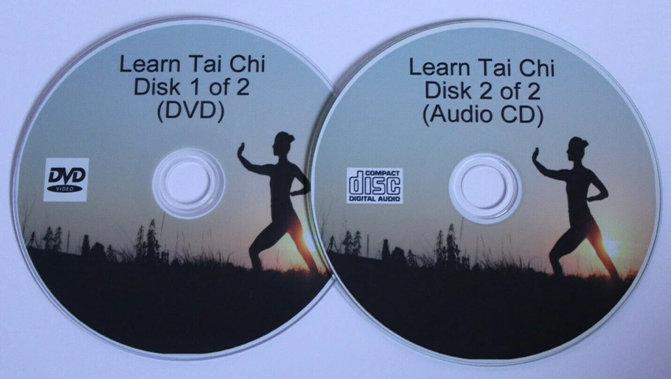 Learn Tai Chi 2 disk DVD & CD set, exercise, health and fitness FREE POSTAGE - Image 1 of 3