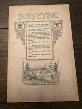 Merit Badge Pamphlet White Cover Type 2   SURVEYING Copyright 1920 early RARE