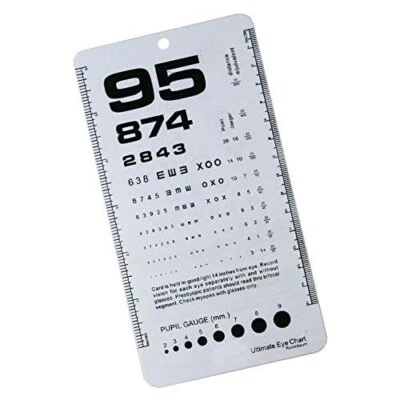 ¡Nuevo! Ultimate Pocket Eye Chart Rosenbaum/Snellen Foto 1 de 2