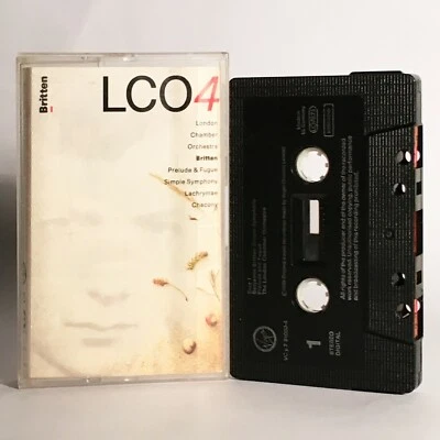 Britten - LCO - Simple Symphony - Mint 1989 Cassette - Virgin - VC Y 7 91080-4 - Image 1 of 4
