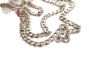 Heavy 925 Sterling Silver Chain 27g Solid 5mm Wide 58cm Preloved Necklace - Picture 1 of 4