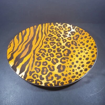 Sakura SERENGETI Gres Sue Zipkin 11.5" x 10.5" Plato de Cena Animal Safari Foto 1 de 4