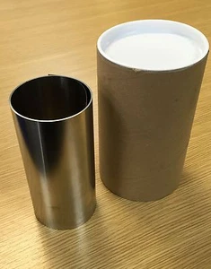Stahlscheibe in einer Dose 0,002"" bis 0,040"" oder 0,05 mm bis 1,0 mm dick - Bild 1 von 1