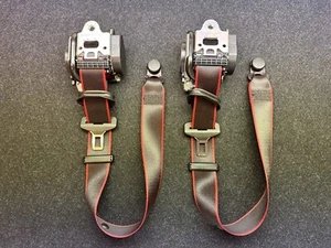 PORSCHE 991 GTS FRONT Seat Belt Belts SET Sicherheitsgurt BLACK Carmine RED - Bild 1 von 19