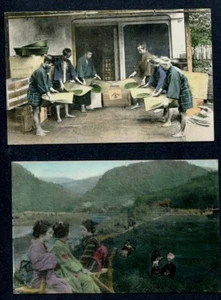 (2) 1920s Black Hawk Coffee~Waterloo Iowa ~ Japan Scenes Postcards - Imagen 1 de 2