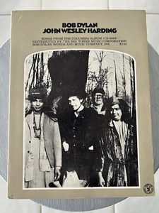 Vintage BOB DYLAN John Wesley Harding SONGBOOK with Photos 1968 Excellent cond. - Picture 1 of 7