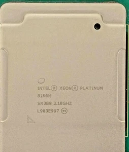 NEW IBM INTEL 01KR010 SR3B8 XEON PLATINUM 24 CORE 8160M 2.10GHZ 33MB L3 - Picture 1 of 1