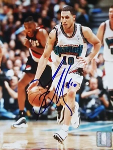 Mike Bibby signed 8x10 photo - autographed - Vancouver Grizzlies auto Kings - Picture 1 of 1