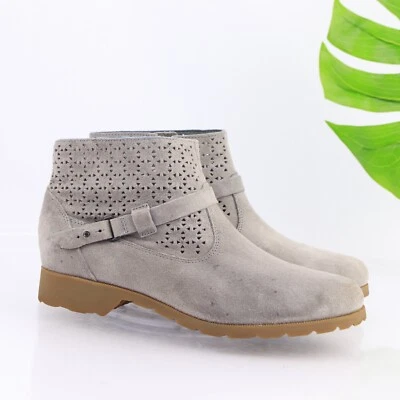 Женские сапоги Teva De-La-Vina размер 9 серые замшевые водонепроницаемые перфорированные ботильоны плоские - Изображение 1 из 4