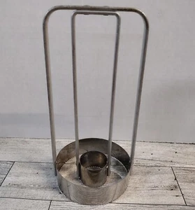 Prensa cortadora de galletas vintage de aluminio e acero inoxidable ~ Donut 7,5" con agujero de 3,5" - Imagen 1 de 4