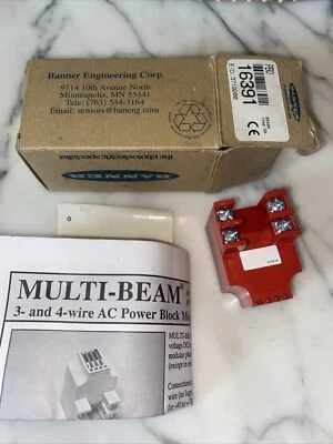Banner Engineering 16391 / PBO Power Block For  MULTI-BEAM Sensor New - Image 1 of 4