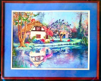 Dimensions STOCKBRIDGE POND Crewel Embroidery Kit Marty Bell 1366 New In Pkg - Image 1 of 4