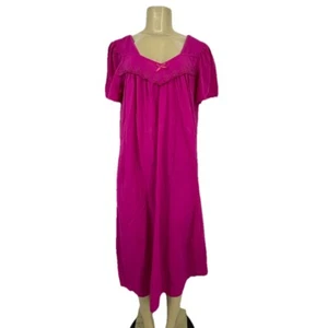Miss Elaine Large Me Essentials Medium Nightgown Embroidered Sleep Dress 5-11 - Picture 1 of 9
