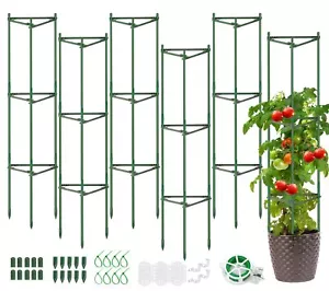 Tomato Cages for Garden6 Pack Tomato Cages Trellis Tomato Cages Heavy Duty To... - Picture 1 of 7