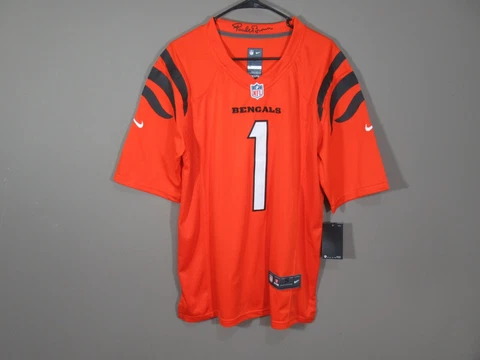 Ja'Marr Chase #1 Cincinnati Bengals onField Men's Jersey Orange Cover