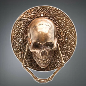 METAL DOOR KNOCKER DEURKLOPPER DECORATIVE BRONZE COLORED NEW - Picture 1 of 1