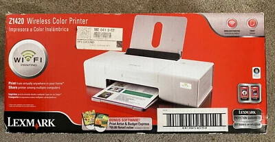 Lexmark 1400 Series Inkjet Color Wireless Printer Wifi Lexmark Z1420 New In Box - Image 1 of 3