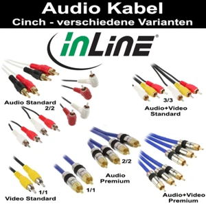 InLine Cinch Kabel Audio Video verschiedene Arten Premium  St./St. 0.5m-30m - Bild 1 von 13
