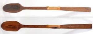 Antique Large Primitive Handmade Wood Kitchen Spoon Great Patina ~ 18.75" - Picture 1 of 9
