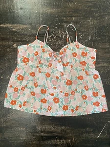 Camiseta sin mangas multicolor floral talla XXL con lazo delantero montaje gratuito para mujer - Imagen 1 de 5