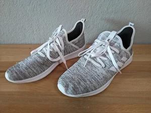 Zapatos para correr Adidas para mujer espuma en la nube puros, blancos/blancos/negros, 10 medianos EE. UU. - Imagen 1 de 6