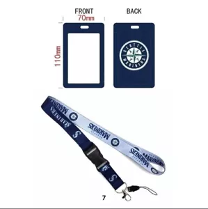 Seattle Mariners MLB Lanyard Keychain AND ID Tag Badge Holder Fan Gift - Picture 1 of 1