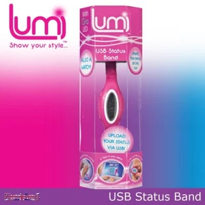 Lumi Pink USB Status Band Watch Wristband Bracelet - Picture 1 of 1