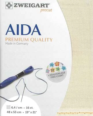 Precut Zweigart Aida 16 count Patinum 3251/770 - Image 1 of 2