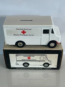 Ertl 1993 Vtg American Red Cross Disaster Emergency Walk-In Van Bank 1:43 Scale  - Picture 1 of 10