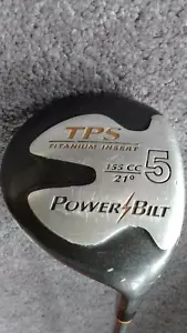 PowerBilt T P S Titanium Insert 21 Degree # 5 Wood / Medium Flex - Picture 1 of 9