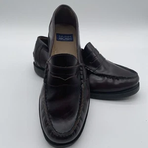 Nunn Bush Men’s Size 10.5 M Lincoln Leather Slip-on Penny Loafers Brown - Picture 1 of 17