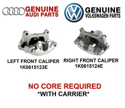 Juego de pinzas de freno de disco delanteras izquierda + derecha originales VW para Audi VW 1K0615123E  Foto 1 de 3