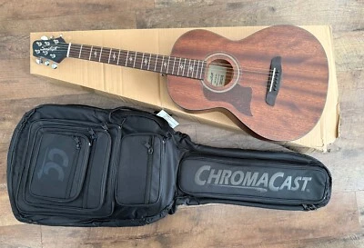 Sawtooth Mahogany Left-Handed Solid Mahogany Top Acoustic-Electric Parlor Guitar - Image 1 of 4