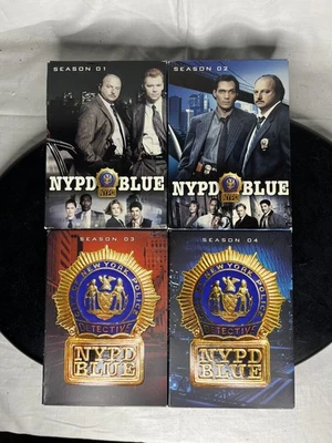 DVD Set NYPD BLUE Complete Seasons  1-4 1 2 3 4 David Caruso Dennis Franz - Image 1 of 4