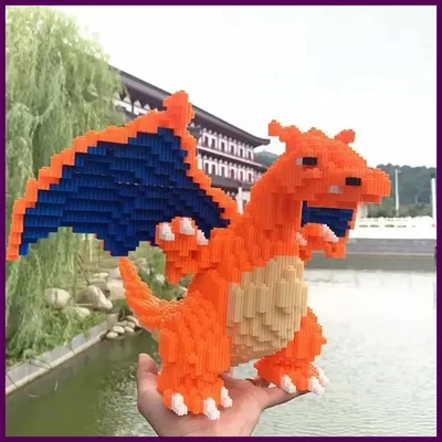 Покемон огнедышащий дракон собранные строительные блоки модель кирпичи игрушка для - Изображение 1 из 4