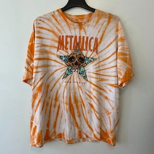 Metallica King Nothing T-Shirt Größe 3X Orange Batik Kurzarm Metall - Bild 1 von 5