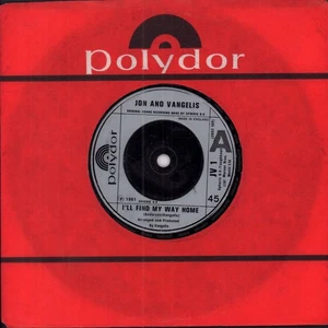 Jon and Vangelis I'll Find My Way Home 7" vinyl UK Polydor 1981 silver injection - Picture 1 of 2