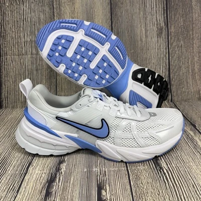 耐克 V2K Run 白色/蓝色/黑色女式跑步鞋 9 码 FD0736-106 — 第 1/4 张图片