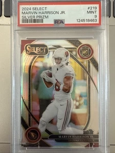 Panini Select 2024 Marvin Harrison Jr Silver Prizm Club Level PSA 9 - Imagen 1 de 2