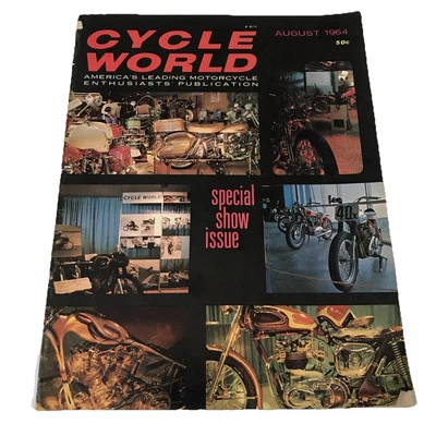 AUGUST 1964 CYCLE WORLD vintage motorcycle magazine - Image 1 of 3